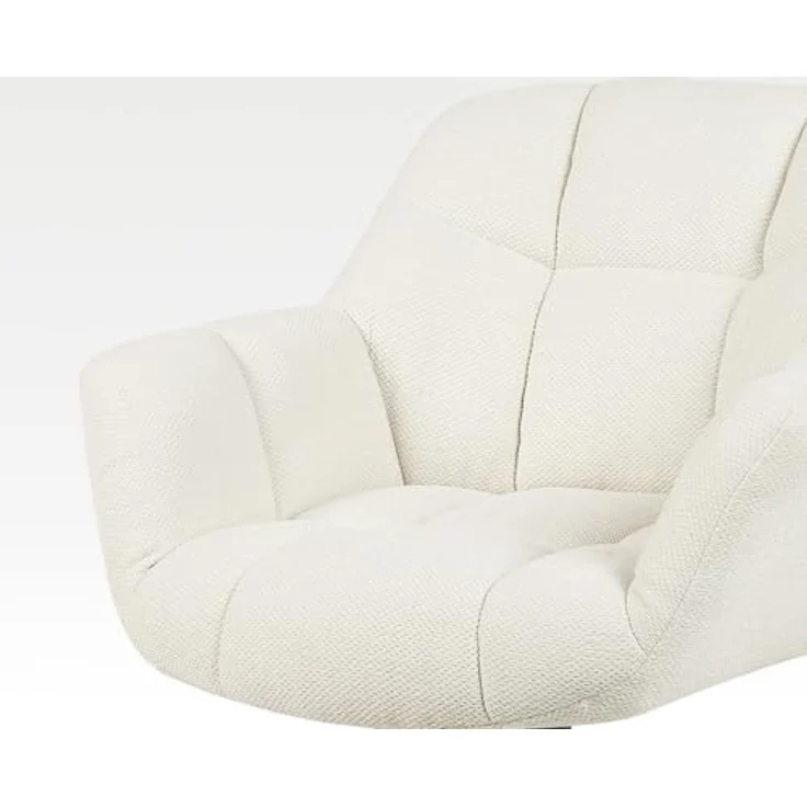 DUBI Möbel Drehstuhl Mika-Mila, creme, 360° drehbar, Metallgestell, 125 kg Belastbarkeit, 65x81x66 cm – Bild 7