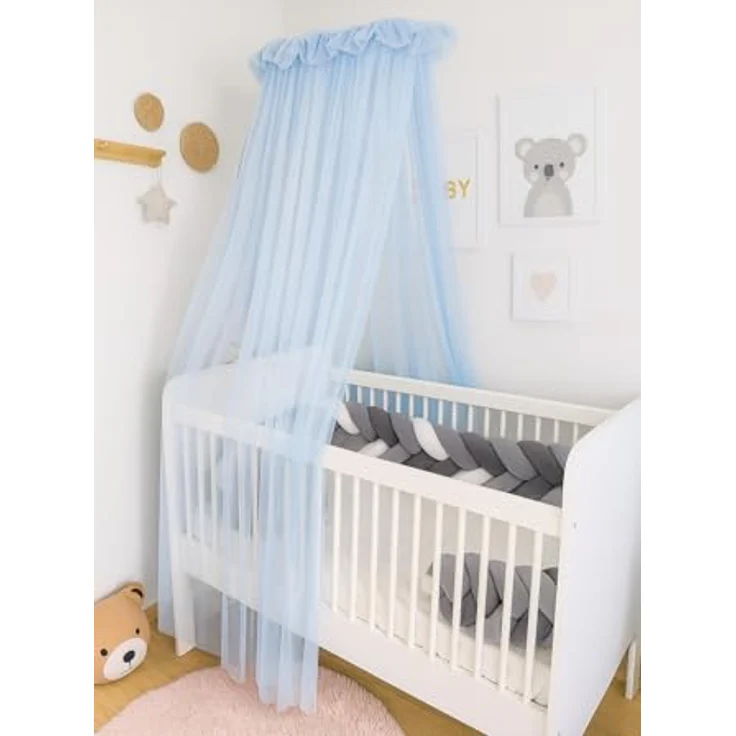 Baby Fancyroom Betthimmel Baby Fancyroom Betthimmel für Babybett Gitterbett 300x180cm Tüll, Handgefertigt, aus feinem Premium Tüll – Bild 2