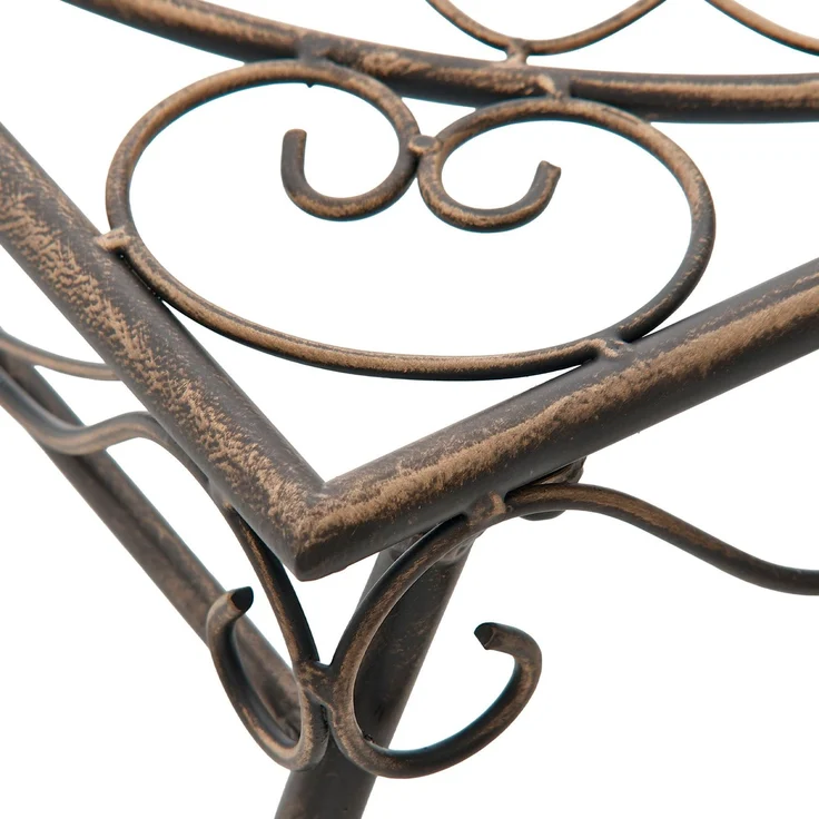 CLP Gartentisch Zarina, wasserabweisend, nostalgischer Beistelltisch im Jugendstil, bronze – Bild 6