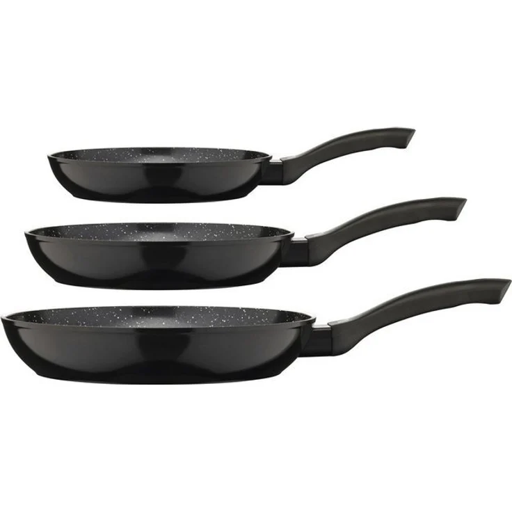 GSW Pfannen-Set Barisa, Aluminium (Set, 3-tlg, je 1x Pfanne 20 cm, 24 cm, 28 cm), VITAFLON® QUARZIT Antihaft-Versiegelung, Induktion – Bild 4