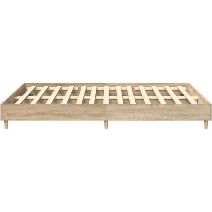 vidaXL Bettrahmen 2 pcs Sonoma 152x203 cm Holzwerkstoff 3402866 – Bild 6