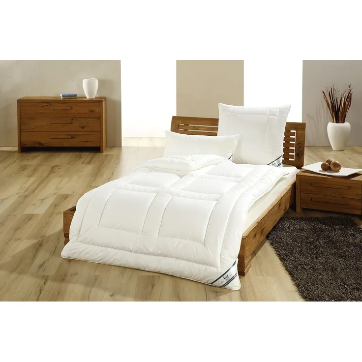 f.a.n. African Cotton - Tencel Vierjahreszeiten Bettdecke 19-natur, 135x200 cm