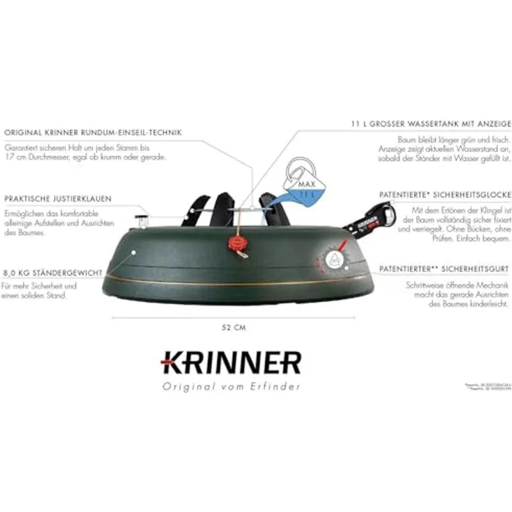 Krinner Christbaumständer Ultra Grip+ XXL Stamm Ø bis 17 cm – Bild 3