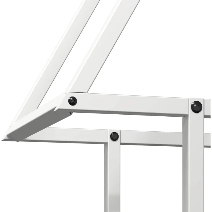 vidaXL Brennholzregal Weiß 50x25x60 cm Kaltgewalzter Stahl 864312 – Bild 6
