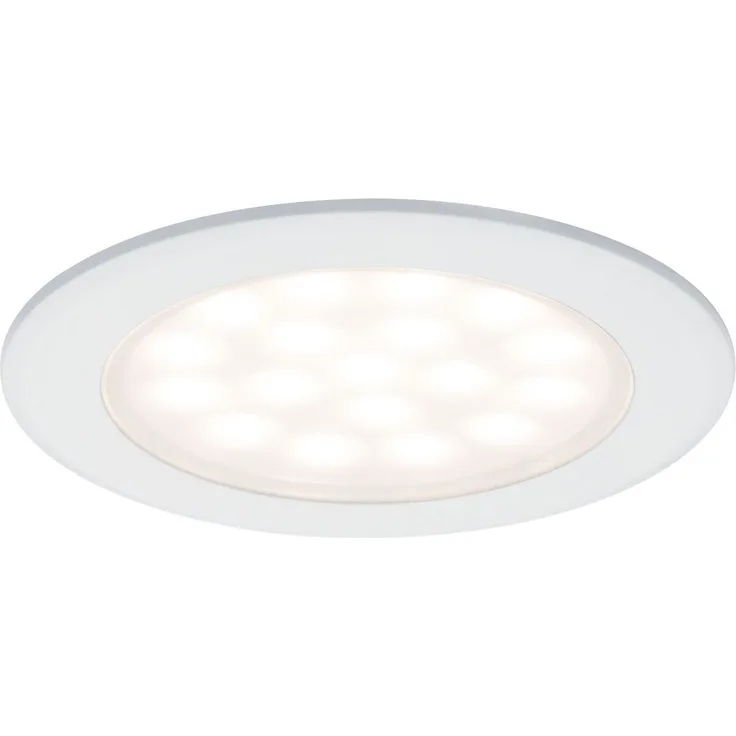 Paulmann No. 99921 LED Möbeleinbauleuchten-Set Weiß matt, 2er Set