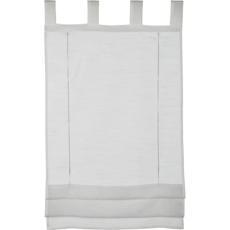 GARDINIA Raffrollo Voile Schlaufen, mit Schlaufen, ohne Bohren, mit Satinbänder – Bild 5