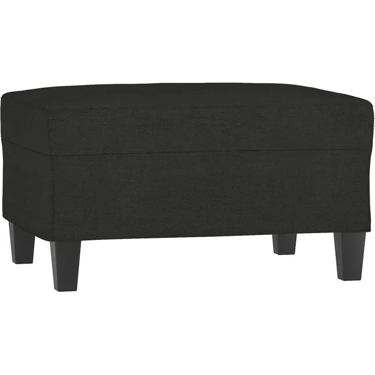 vidaXL Fußhocker Schwarz 70x55x41 cm Stoff 349351