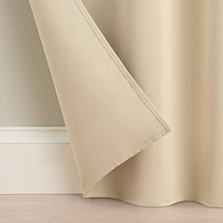 Eclipse Bradford Vorhang mit Ösen, wasserdicht, wärmeisoliert, für Terrasse oder Veranda, 132,1x241,3 cm, Leinen – Bild 5