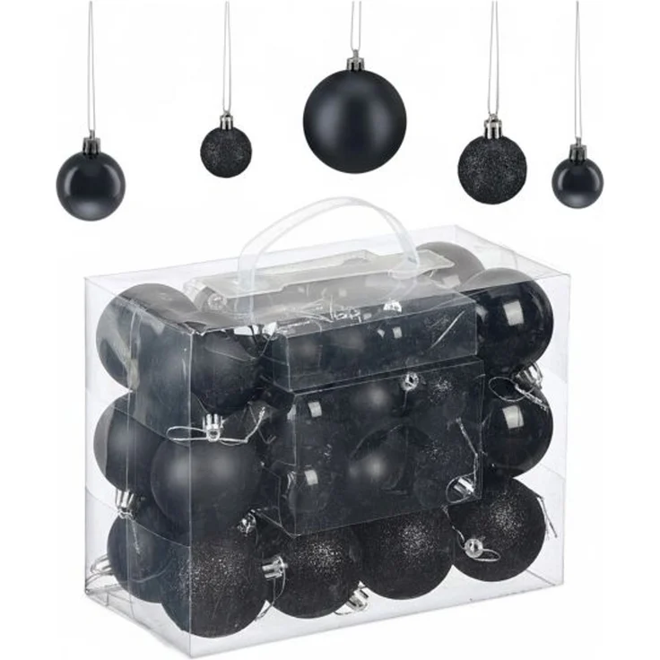 Relaxdays Weihnachtskugeln im 50er Set – Bild 6