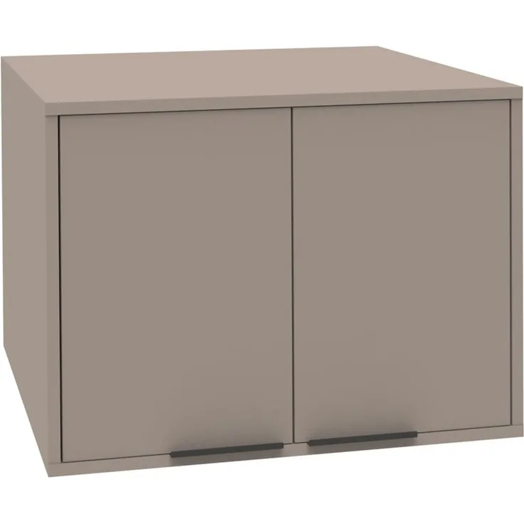 FACKELMANN Waschmaschinen Aufsatzschrank S 65 cm breit, Grau