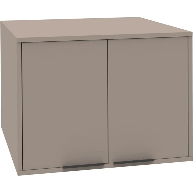 FACKELMANN Waschmaschinen Aufsatzschrank S 65 cm breit, Grau – Bild 1