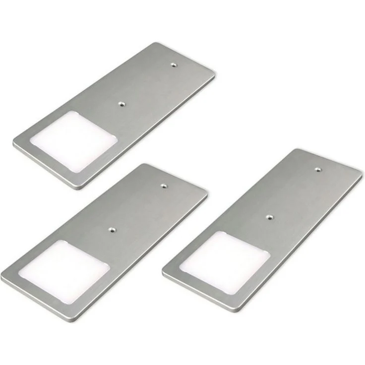 kalb LED Unterbauleuchte LED Unterbauleuchten silber 5W- sehr flache Küchenleuchte, 3er Set neutralweiß, neutralweiss – Bild 4