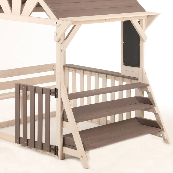 ZUBALIYA Geeignet für Kinder ab 3 Jahren, mit einem Mehrzweck-Pflanzen- und Spielzeugregal, 114.00 x 147.50 x 156.00 cm, fürs Kinderzimmer, Samt, Grau und Beige – Bild 15