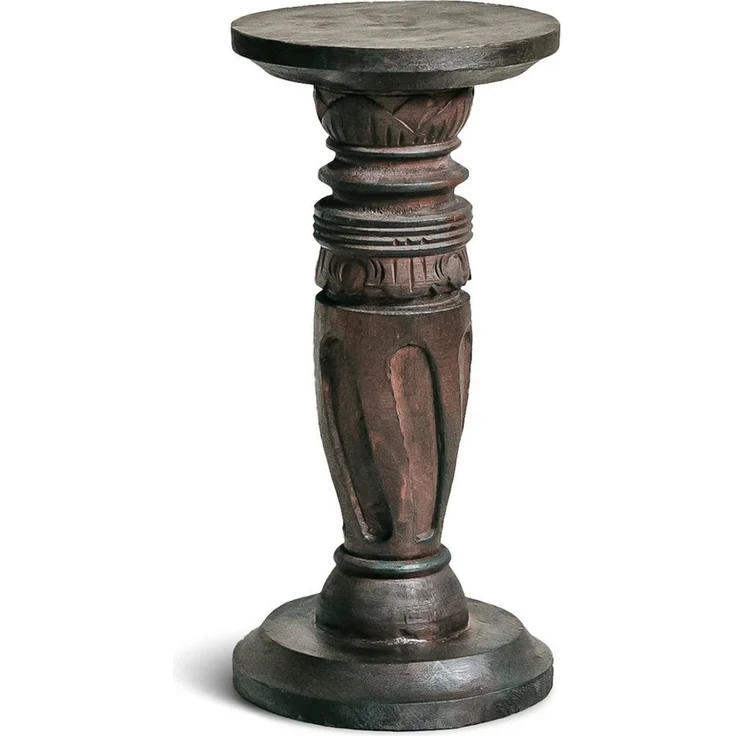 livasia Dekosäule Balinesische Säule aus Holz, Rotation, handgefertigt
