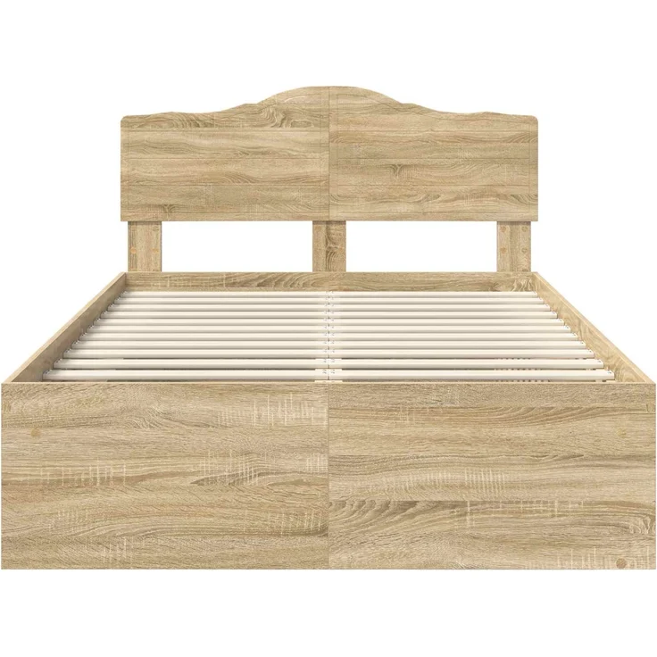 vidaXL Bettrahmen Sonoma 120 x 200 cm Massives Kiefernholz 3412918 – Bild 6