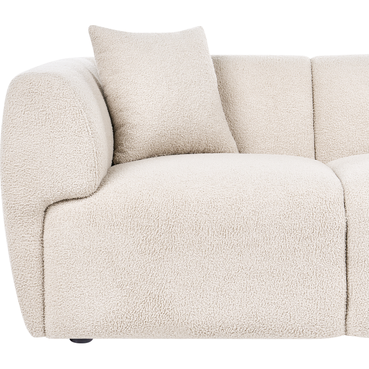 Sofa 2-Sitzer VALBY Bouclé Beige – Bild 7