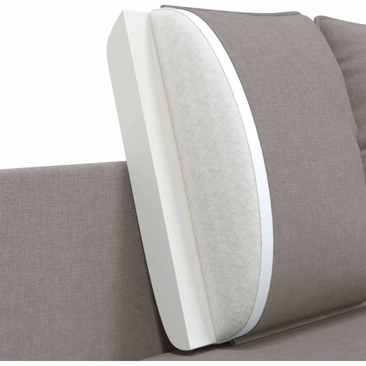 vidaXL 3-Sitzer-Sofa Taupe 222 x 81 x 89 cm Stoff 42048635 – Bild 8