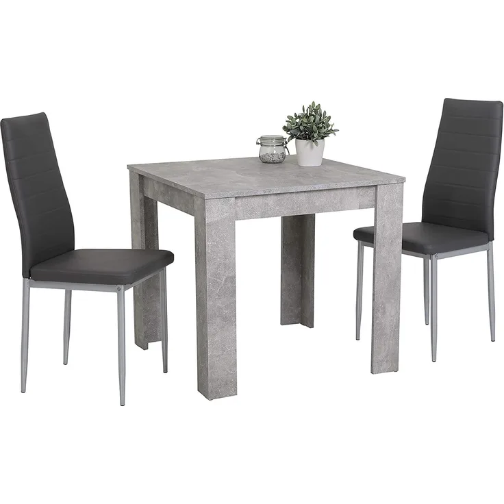 3-teilige Essgruppe Duo - Betonoptik