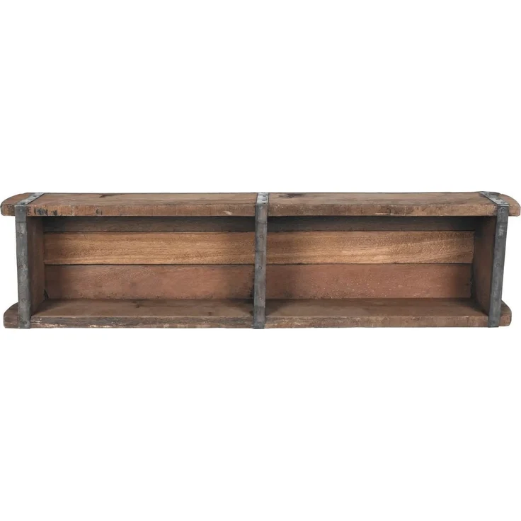 Holzkiste Ziegelform Buche Altholz Aufbewahrungsbox Organizer Vintage Used Look – Bild 3