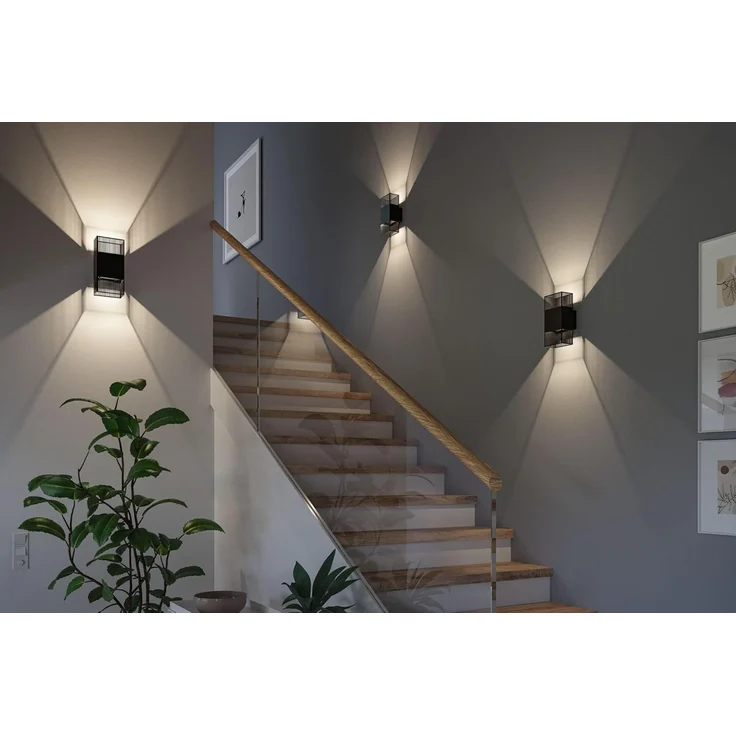 Paulmann 71251 LED Wandleuchte Tharin Schwarz 3000K IP44 – Bild 7