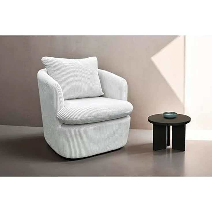 byLIVING Beistelltisch Round/Rund/Massivholz Akazie schwarz/Kaffeetisch/Nachttisch/Echtholz/D 40, H 30 cm – Bild 3