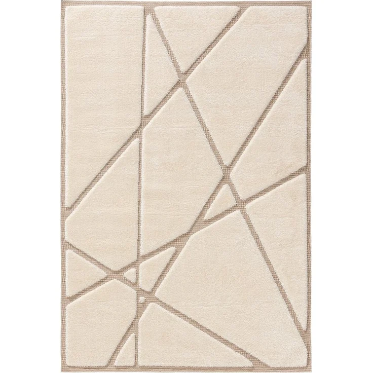 benuta Teppich Elvy, rechteckig, Höhe: 11 mm, Hochflor Teppich Wohnzimmer, Geometrische Muster, Flauschig, Modern – Bild 5