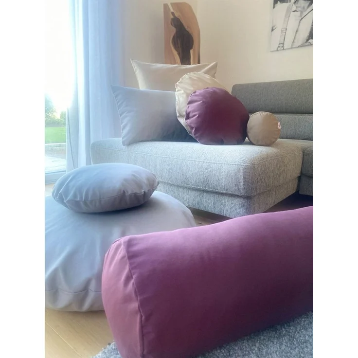beties Mitteldecke Wunschton (1-tlg, 1 Stück Mitteldecke), Mitteldecke ca. 80x80 cm, unifarben, einfarbig sukkulenten-violet – Bild 2