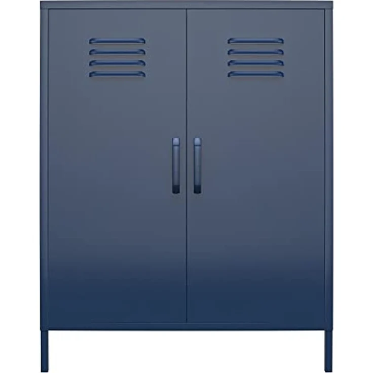 loft24 Mehrzweckschrank Bradford Spind Schrank aus Metall, 2 Türen – Bild 3