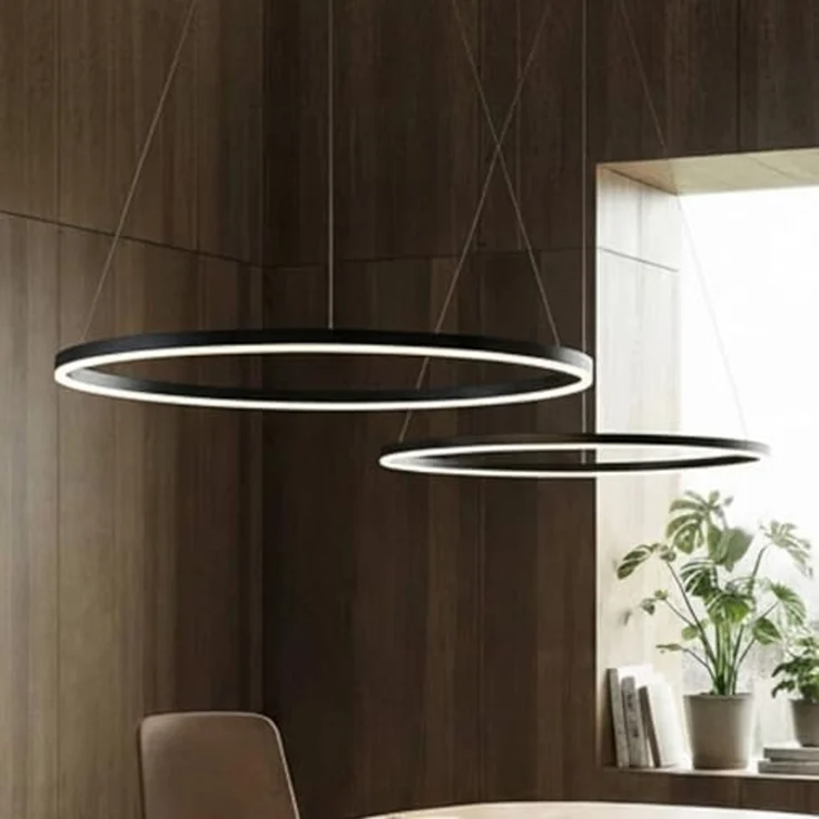 Arcchio Hängeleuchte Albiona, LED, Metall, Schwarz warmweiß IP20, LED 46,8 W gesamt, warmweiß – Bild 3