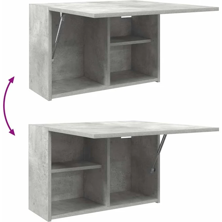 vidaXL Bad-Wandschrank Betongrau 60x25x40 cm Holzwerkstoff 860070 – Bild 8