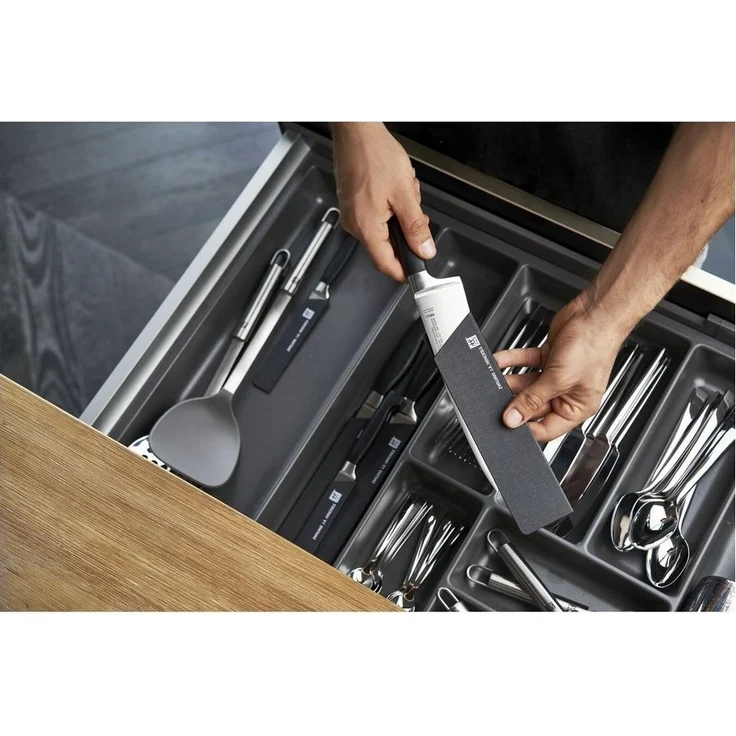 Zwilling Messerklinge ZWILLING Messerstulpe 13 cm, Kunststoff Schwarz Vliesbezug (1-St) – Bild 3