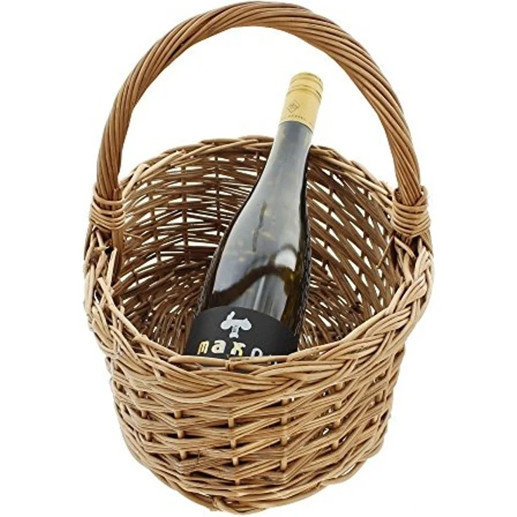 Bügelkorb 35cm Zopfmuster Korb Erntekorb Einkaufskorb Tragekorb Korb Pilzkorb – Bild 4