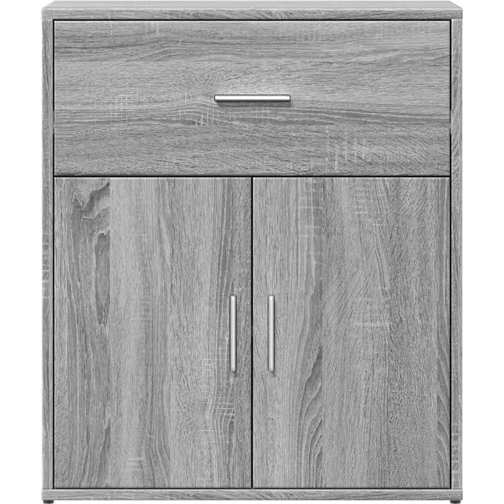 2 Stk. Sideboards, Kommoden Grau Sonoma-Eiche 60x31x70 cm Holzwerkstoff – Bild 5