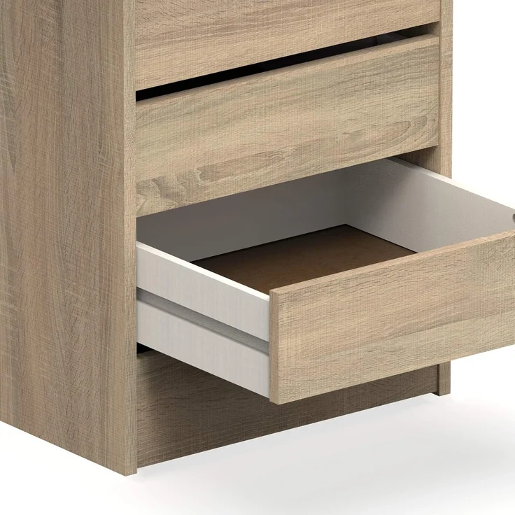 Muebles Pitarch | Kommode 4 Schubladen, Cambrian Eiche, 63,5 x 46 x 45 cm (Höhe x Breite x Tiefe), Kollektion Tibet – Bild 5