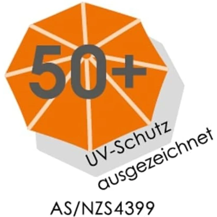 Schneider Alu/Stahl Kurbelschirm Adria 300cm Knicker Stock 48mm PES natur – Bild 10