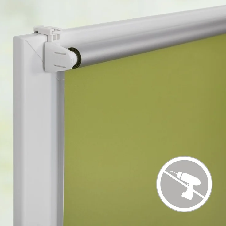 Lichtblick Sonnenschutzsysteme GmbH Thermo-Rollo Vancouver 55 cm x 150 cm (BxL) Grün Verdunkelnd & Thermofunktion; Klemm- und schraubbar; Energiesparend – Bild 3