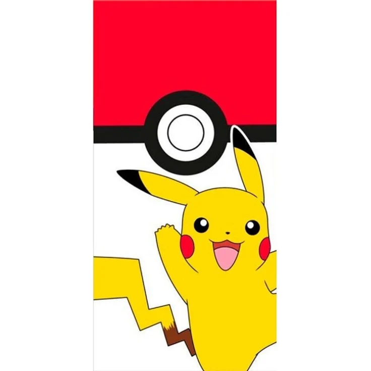Pokémon Baumwoll-Badetuch Perfektes Strandtuch für kleine Abenteurer, 70cm x 140cm – Bild 2