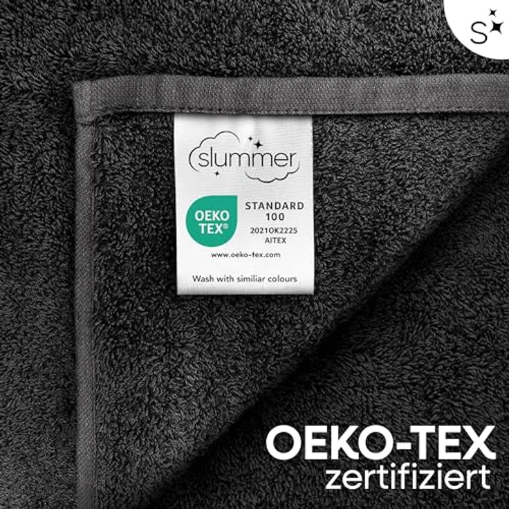 Slummer Seiftuch 10er Set Seiftücher Gesichtshandtücher 30x30 cm Waschlappen, Frottier - 100% Baumwolle (Set, 10-St), Gesichtstuch – Bild 8