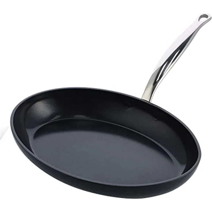 GreenPan Barcelona Pro Fischpfanne 33cm Schwarz