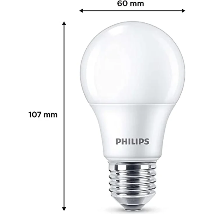 Philips Classic LED E27 Lampe, 40W, matt, warmweiß, nicht dimmbar, 6er Pack – Bild 4
