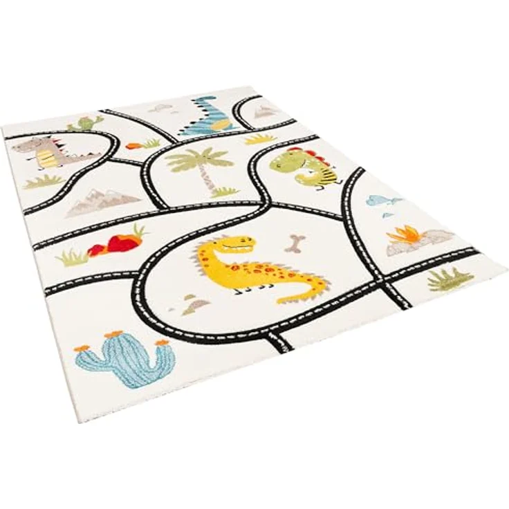 Pergamon Kinderteppich Kinder Teppich Maui Kids Dino Straßenteppich, Rechteckig, Höhe: 13 mm – Bild 3