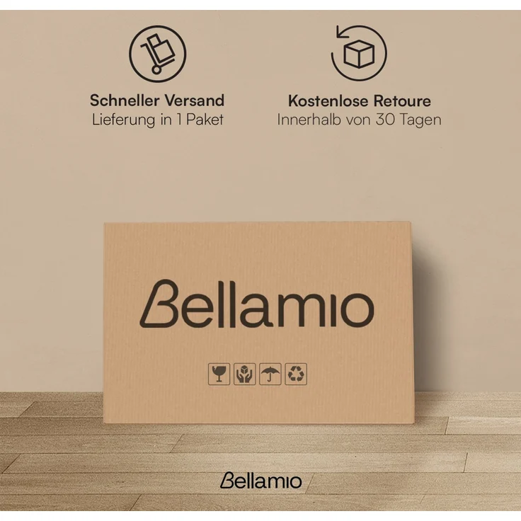 Bellamio 'Livny' Schminkspiegel, 110x70 cm, Wandspiegel aus HD-Glas (mit Wandbefestigung) – Bild 6