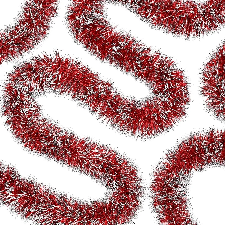 4 m Weihnachtsdekoration, Baumform, hängend, Silber, Innen & Außen, 2m pro Teil – Bild 2