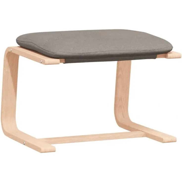 vidaXL Fußhocker Taupe 51x41x40 cm Stoff 351068