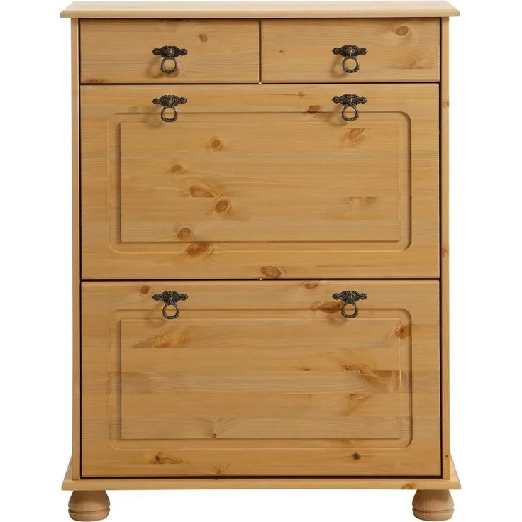 Home affaire Schuhkommode Finca, aus massivem Kiefernholz, Höhe 100 cm – Bild 1