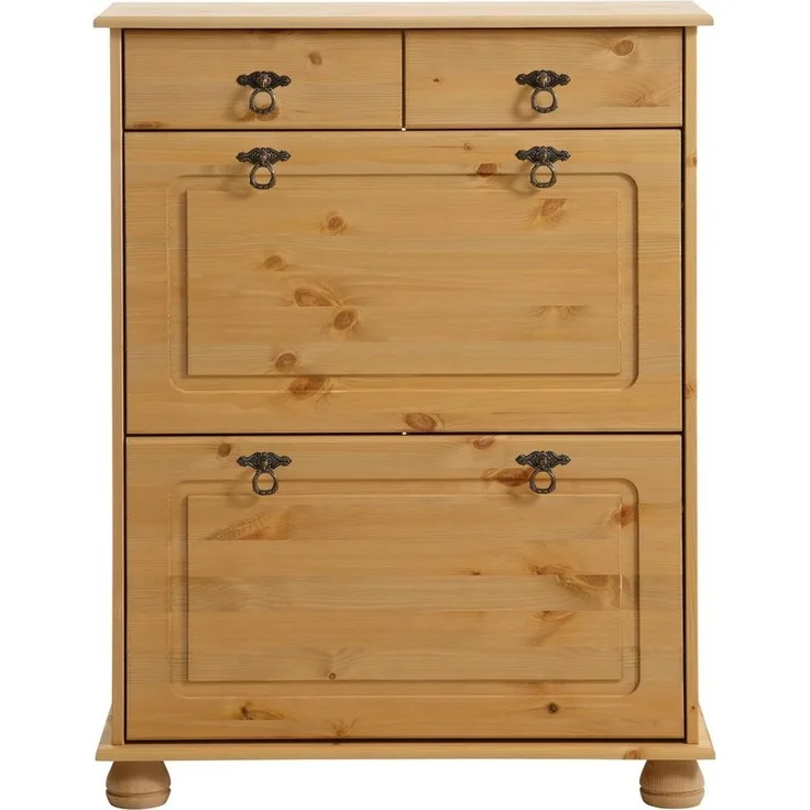 Home affaire Schuhkommode Finca, aus massivem Kiefernholz, Höhe 100 cm