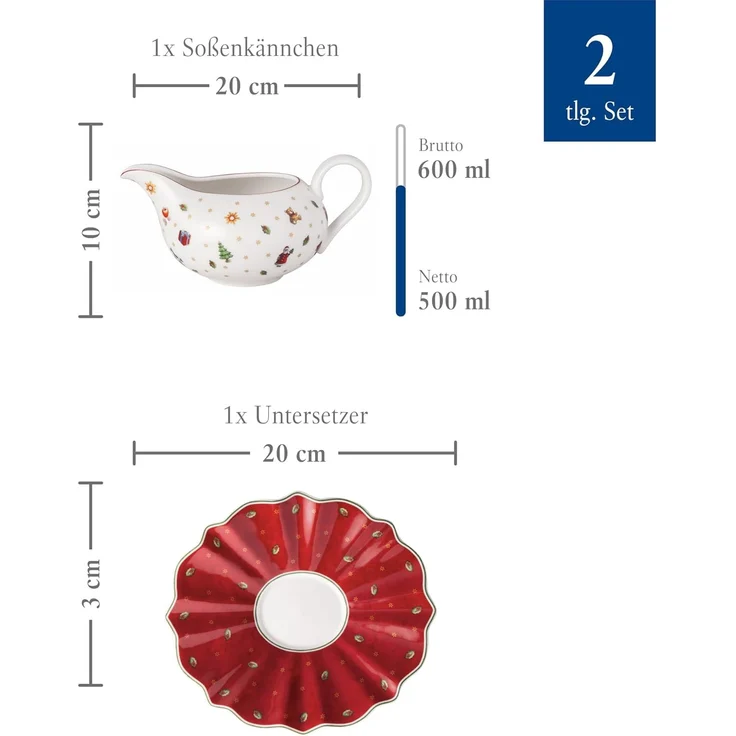 Villeroy & Boch Toy's Delight Sauciere mit Unterteil 500 ml – Bild 4