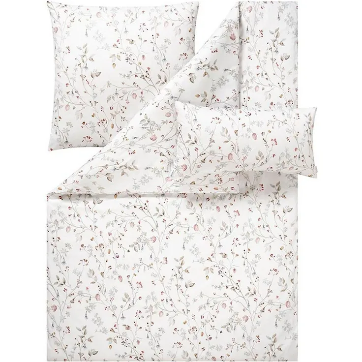 Estella Bettwäsche Christa, Schweizer Satin, 3 teilig, Schweizer Premium-Satin aus 100% Baumwolle