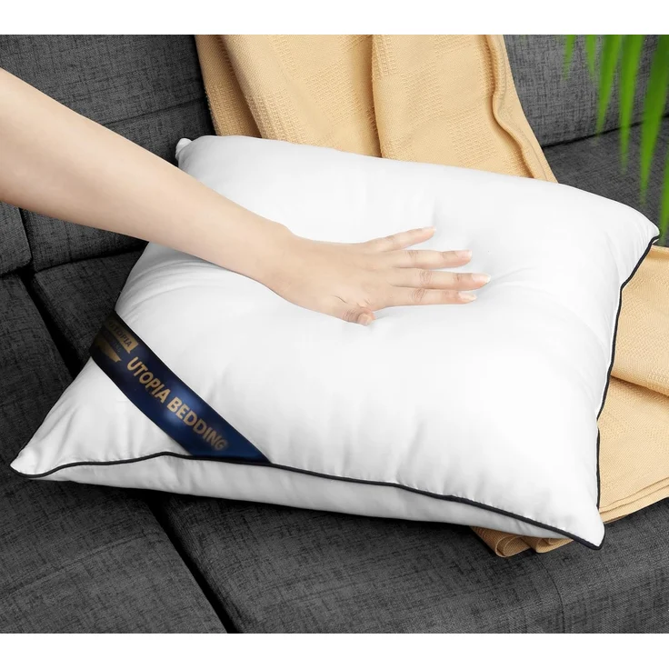 Utopia Bedding Kissen, Kissenfüllung für Bett und als Dekokissen, Sofakissen, Zierkissen für Couch (4, Weiß, 45x45 cm) – Bild 8
