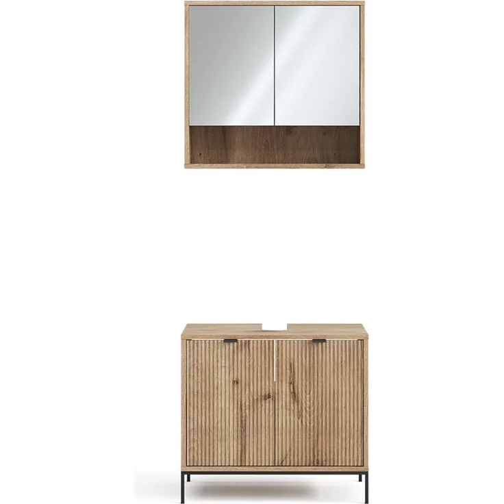 Badmöbel-Set Eliza Viking Oak 2 Teile Vicco – Bild 1